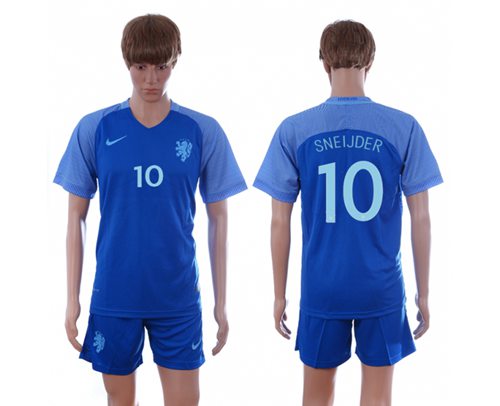Holland #10 Sneijder Away Soccer Country Jersey